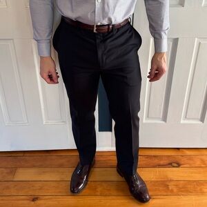 Ralph Lauren Navy Blue Wool Dress Pants